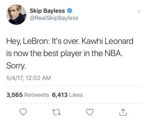 Skip Bayless Twitter