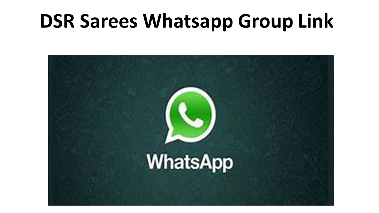 DSR Sarees Whatsapp Group Link