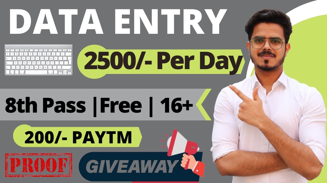 How To Earn Money From Online Data Entry Jobs In India 