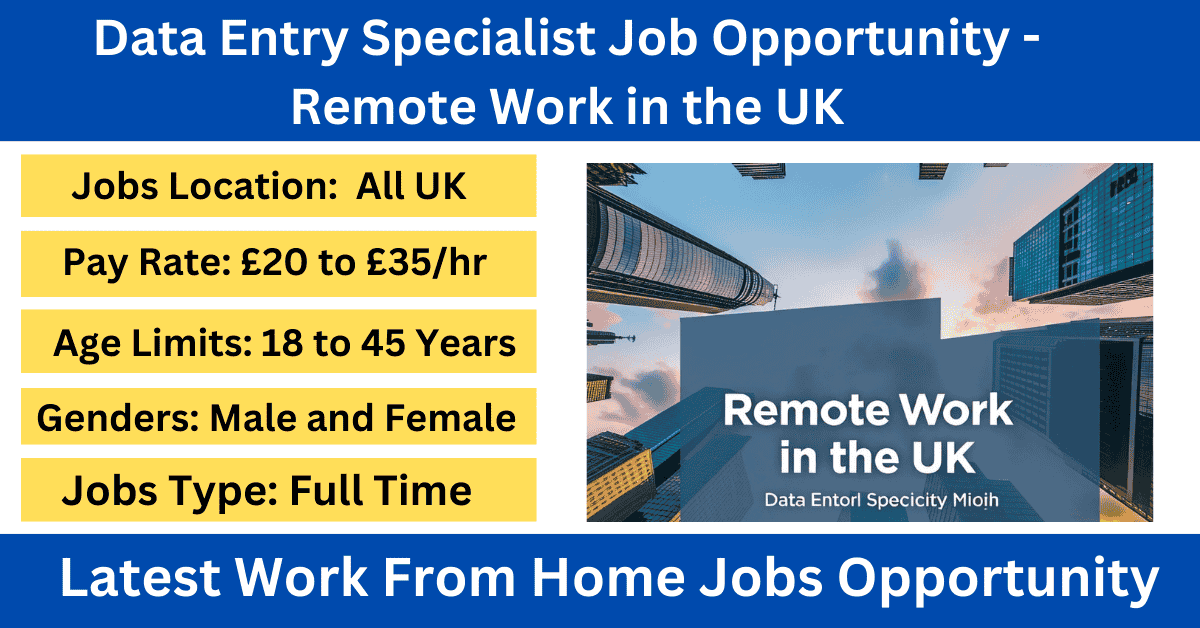 Data Entry Specialist Job Opportunity